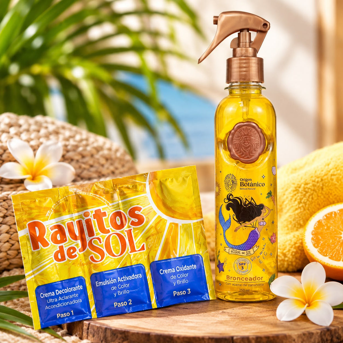 Kit Solar Bronceador Origen Botánico + Rayitos de Sol