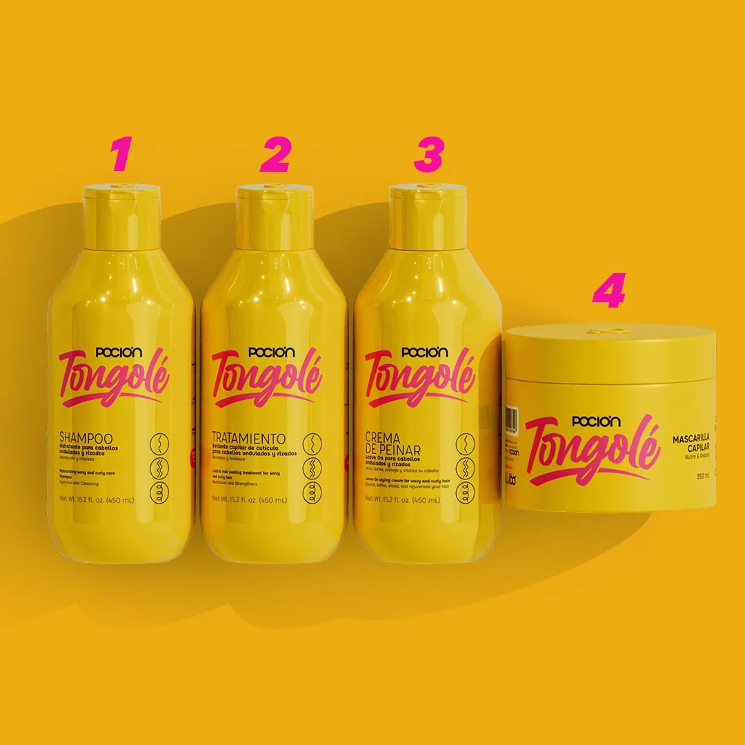 Kit Ritual Completo Tongole: Shampoo + Acondicionador + Mascarilla + Crema de Peinar