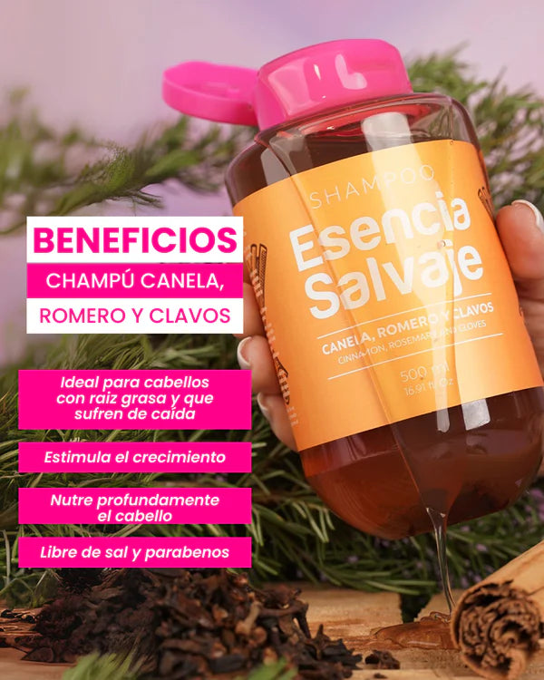 SHAMPOO CANELA ROMERO Y CLAVOS
