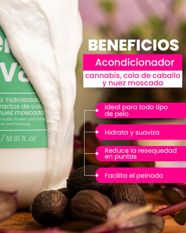 ACONDICINADOR CANNABIS COLA DE CABALLO PROTEÍNA Y NUEZ